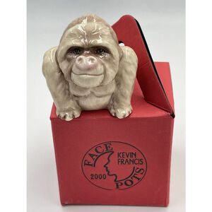 Kevin Francis Face Pot Rwanda The Gorilla NIB Trinket Box